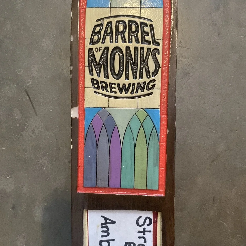 Beer Tap Handle Barrel of Monks Brewing Beer Tap Handle FREE SHIPPING